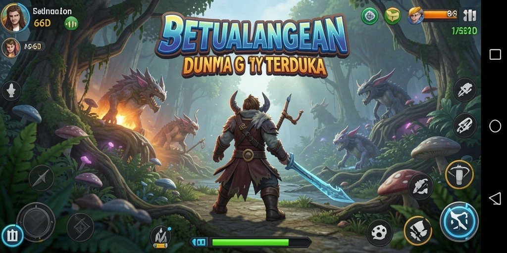 Tampilan gameplay 66D yang menakjubkan di dunia petualangan.