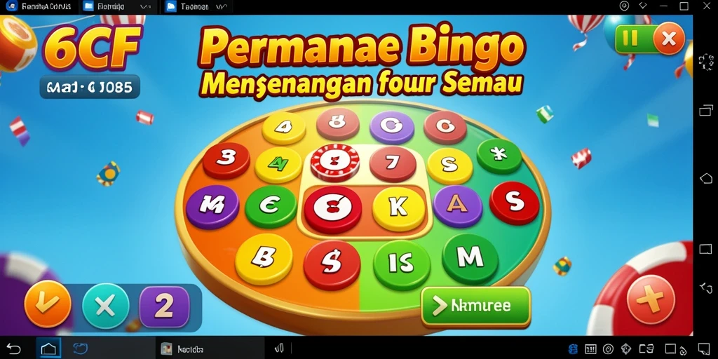 Tampilan gameplay Bingo yang seru dan interaktif di 6CF.