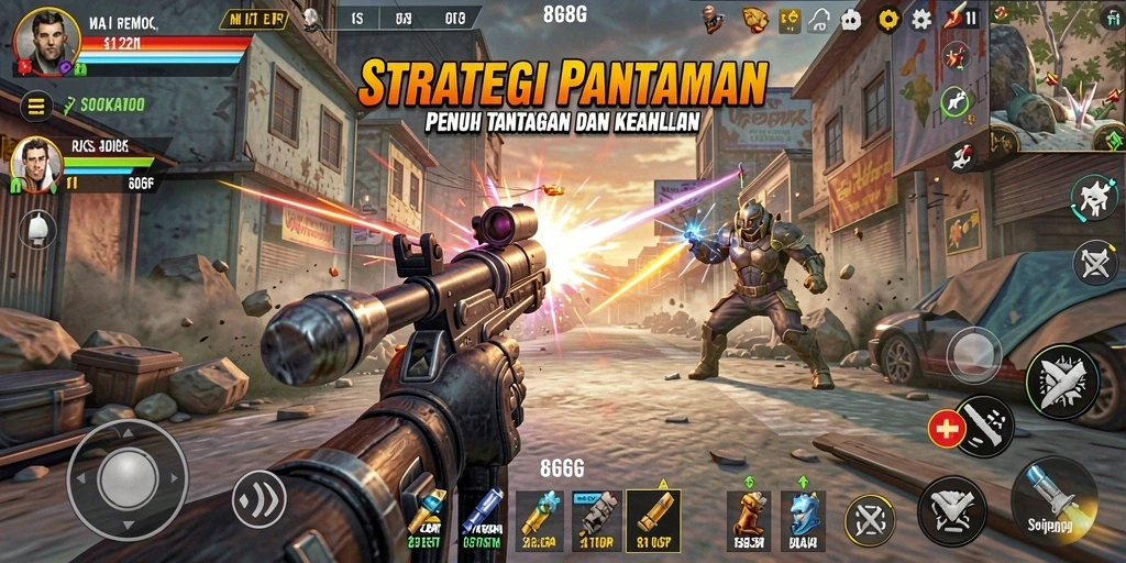 Tangkapan layar dari gameplay menegangkan dalam 8G8G yang penuh strategi.