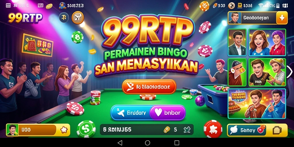 Screenshot utama 99RTP menunjukkan antusiasme pemain dalam permainan Bingo.