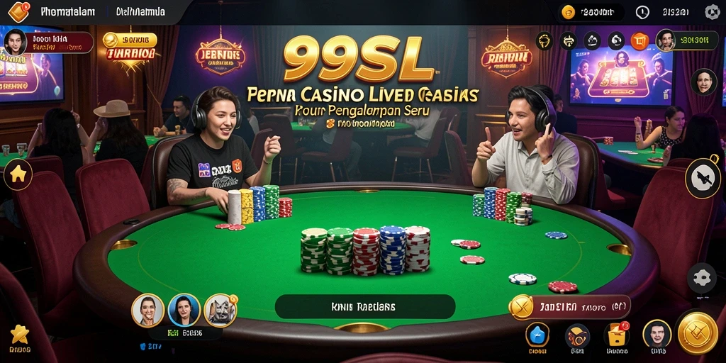 Tampilan Screenshot 99SL Menampilkan Permainan Live Casino yang Seru