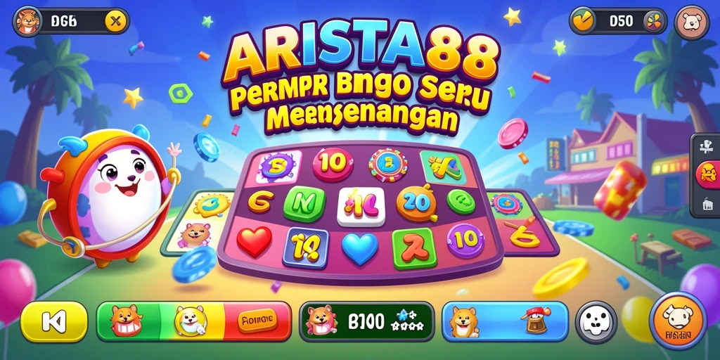 Screenshot utama ARISTA88 yang menampilkan keseruan gameplay Bingo.
