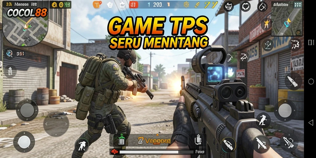 Tangkapan layar menampilkan gameplay seru COCOL88 dalam pertempuran TPS.