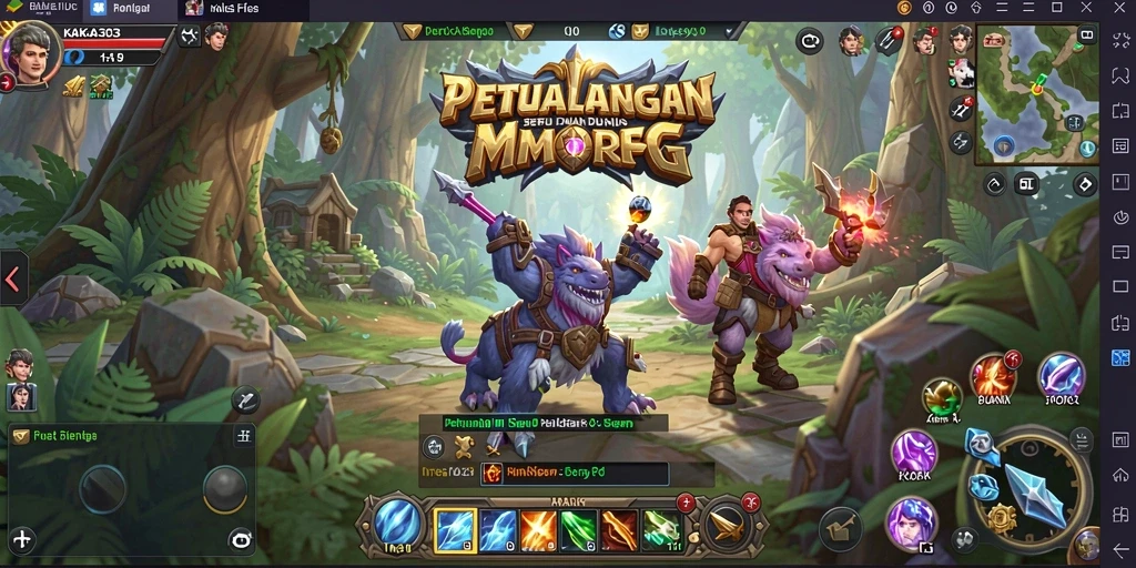 Tampilan gameplay KAKA303 dengan adegan pertempuran epik dan karakter menarik.