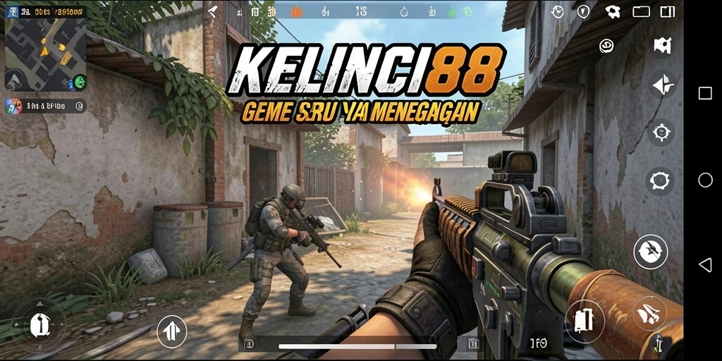 Tampilan screenshot KELINCI88 dengan aksi gameplay FPS yang mendebarkan.