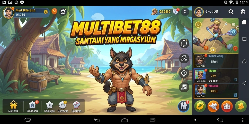 Tampilan utama gameplay MULTIBET88 yang mengasyikkan dan penuh warna.