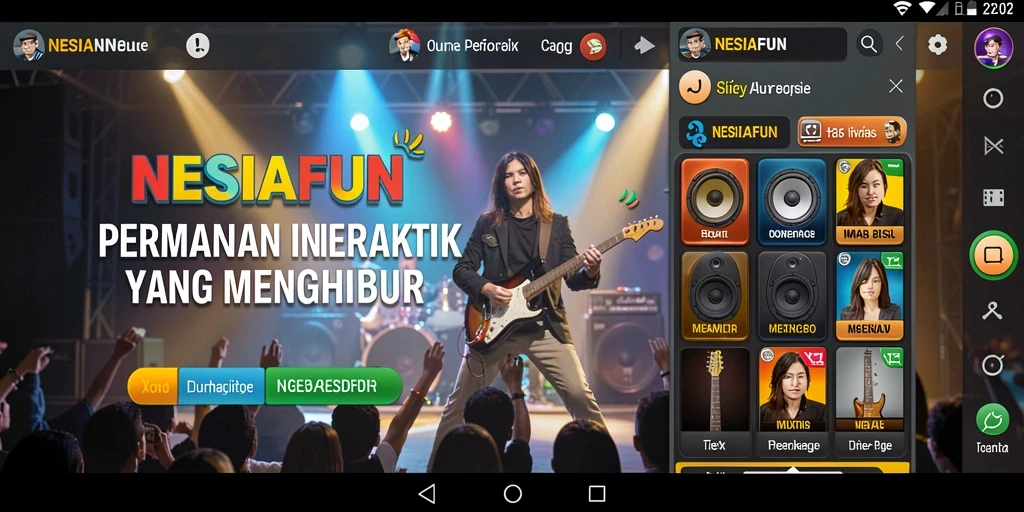 Tampilan gameplay NESIAFUN yang interaktif dan menyenangkan.