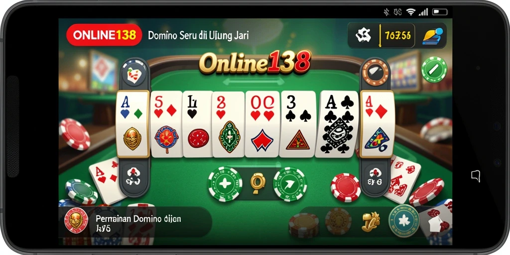 Gameplay seru Domino dengan grafis menarik di ONLINE138.