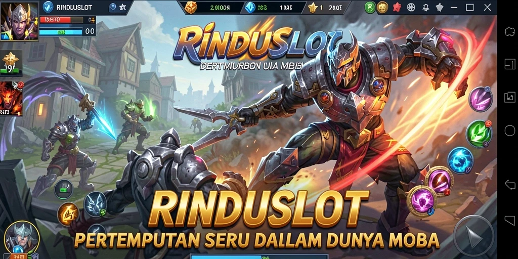 Tampilan dinamis dan seru dari gameplay RINDUSLOT