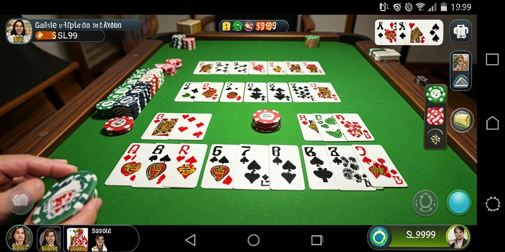 Tampilan screenshot gameplay Gaple di SL999 yang menarik dan interaktif.