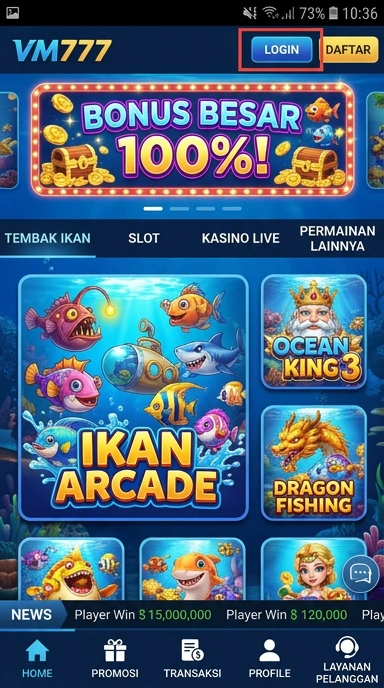 Screenshot proses unduh aplikasi di vm777 yang cepat dan mudah.